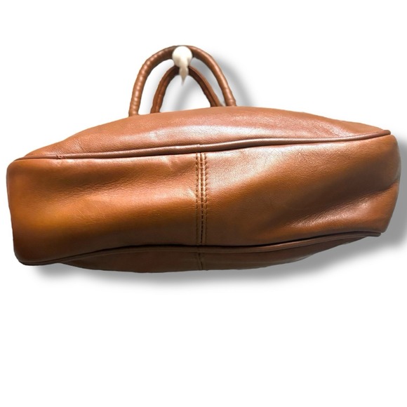 Tiganello Leather Satchel/Crossbody Camel Purse‎ - Picture 8 of 11